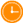Ícone em laranja com simbolo de um relógio / horas